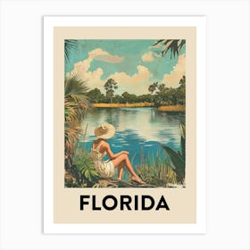 Florida Vintage Travel Poster 1 Art Print