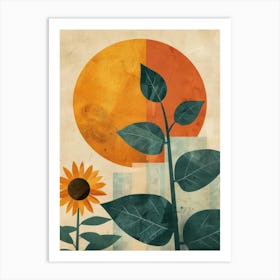 Sunflowers In The Sun Art Print