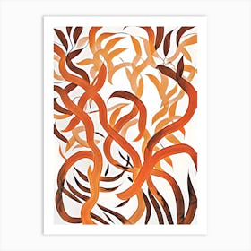 Tiger's Tail Abstract Painting Art Print