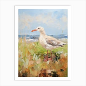 Bird Painting Seagull 1 Art Print