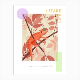 Parson S Chameleon Abstract Modern Illustration 1 Poster Art Print