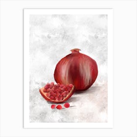 Pomegranate Still Art Print