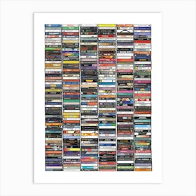 Ultimate 1990s Music - Cassette Print Art Print