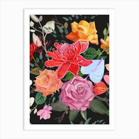 Artistic Flower Bouquet Art Print