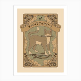 Cats Astrology Sagittarius Art Print