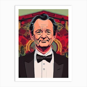 Bill Murray Illustration Movies Art Print