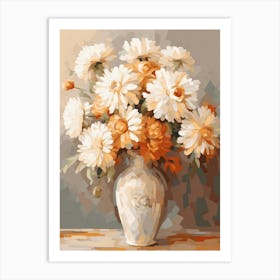 Marigold Flower Still Life Painting 2 Dreamy Art Print