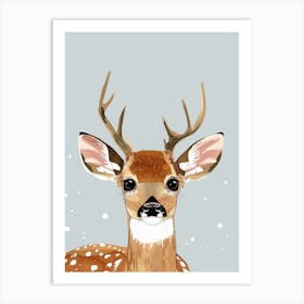 Deer Illustration 2551 Art Print