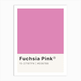 Fuschia Pink Art Print