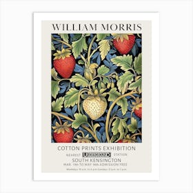 William Morris Strawberries Vintage Exhibition Art Print