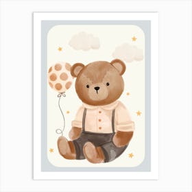 Teddy Bear | Nursery Art Art Print