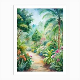 Tropical Garden Art Print