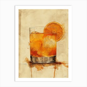 Aperol Spritz Orange 49 Art Print