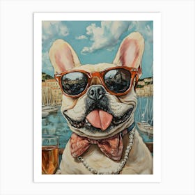 Frenchies Drink 18 Art Print