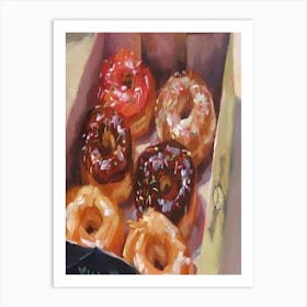 Donuts In A Box Art Print