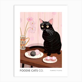 Foodie Cats Co Kitties And Macarons Art Print