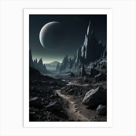 Space Landscape 1 Art Print