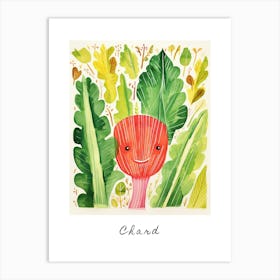 Friendly Kids Chard Poster Art Print