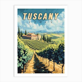 Vintage Tuscany Italy Poster Art Print