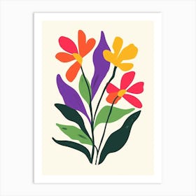 Colorful Flowers 1 Art Print