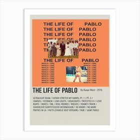 The Life Of Pablo Art Print