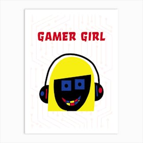 Gamer Girl Art Print