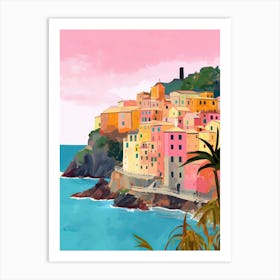Cinqueterre Italy Travel Housewarming Painting Art Print