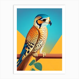 American Kestrel Pop Matisse Bird Art Print