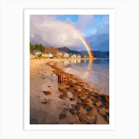 Rainbow Over Scotland 1 Art Print