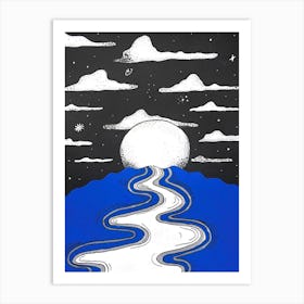 Cloudy Night Art Print