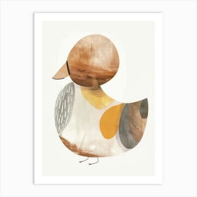 Charming Nursery Kids Animals Duckling 4 Art Print