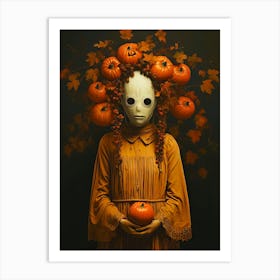 Halloween Mask Art Print