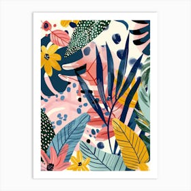 Seamless Tropical Pattern 3 Art Print