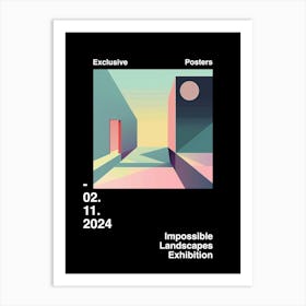 Impossible Landscapes Exhibition Archive Poster 4 Art Print