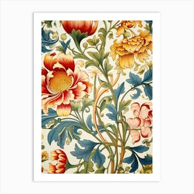 Floral Wallpaper 120 Art Print