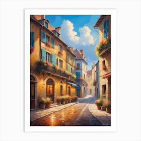 Street In France Art Print