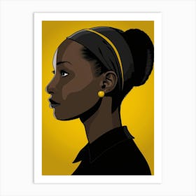 Portrait Of A Black Woman 10 Art Print