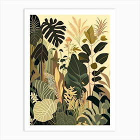 Jungle Botanicals 4 Rousseau Inspired Art Print