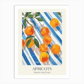 Marche Aux Fruits Apricots Fruit Summer Illustration 8 Art Print