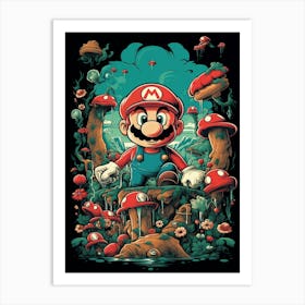 Mario Bros 53 Art Print