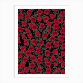 Red Roses Art Print