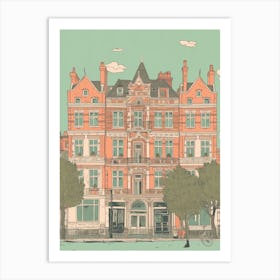 London England Travel Illustration 1 Art Print