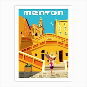 Menton Poster Art Print