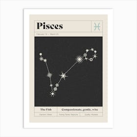 Pisces Constellation Art Print