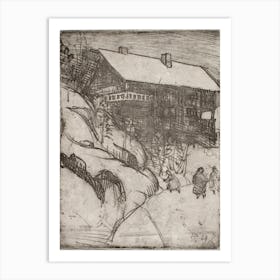 Halosenniemi In Winter (1909), Pekka Halonen Art Print
