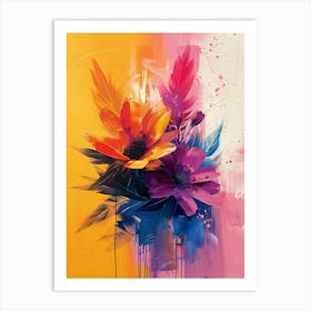 Colorful Flowers 4 Art Print