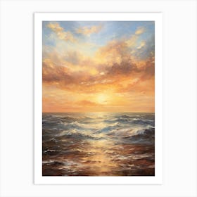 Sunset Over The Ocean 22 Art Print