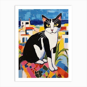 Painting Of A Cat In Djerba Tunisia 1 Art Print