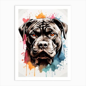 Cane Corso Face Art Print