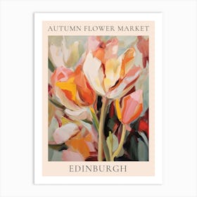 Autumn Flower Market Poster Edinburgh 2 Art Print